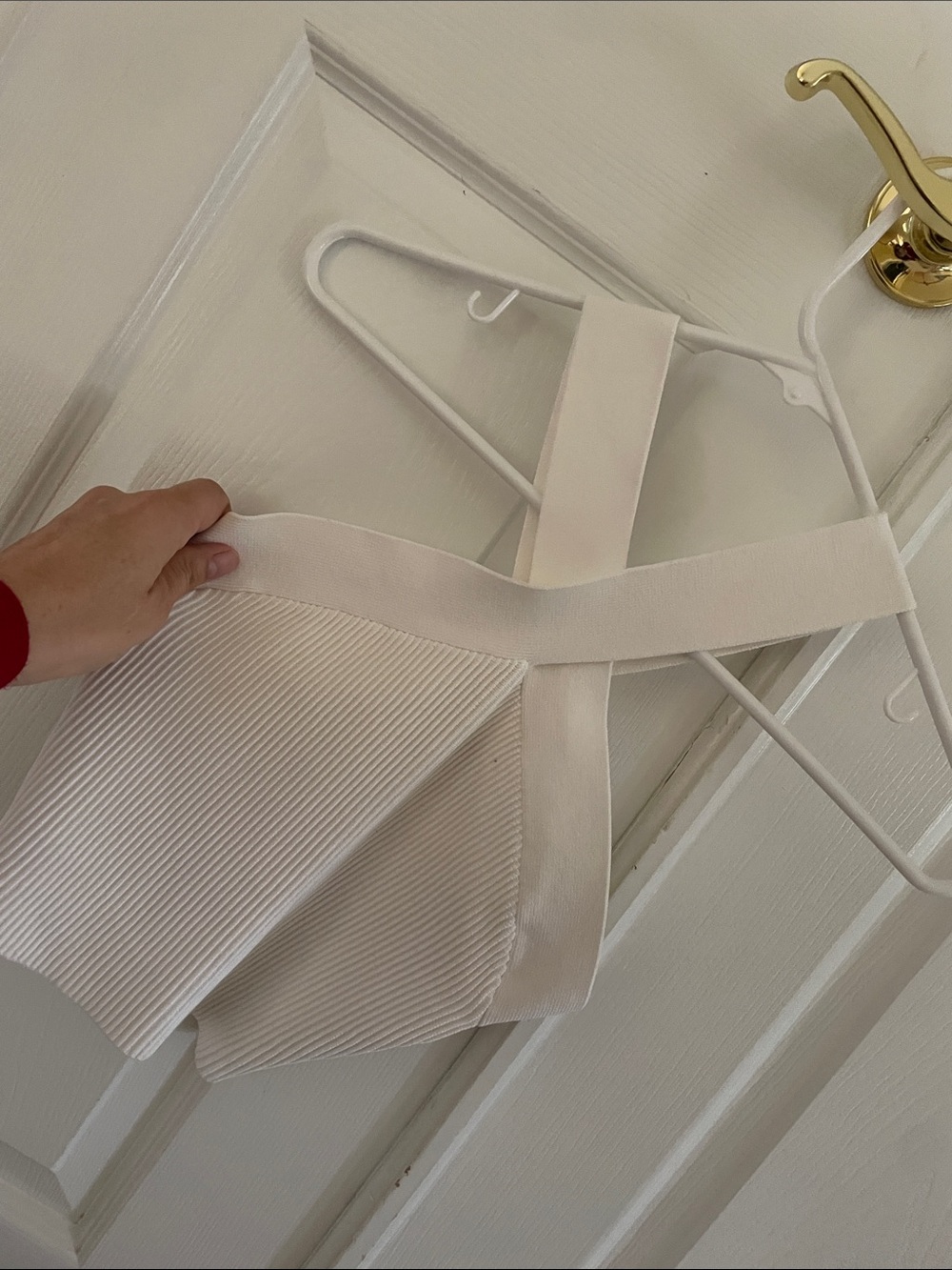 Babaton (Aritzia) Ribbed Cross Strap Top, Sz Small